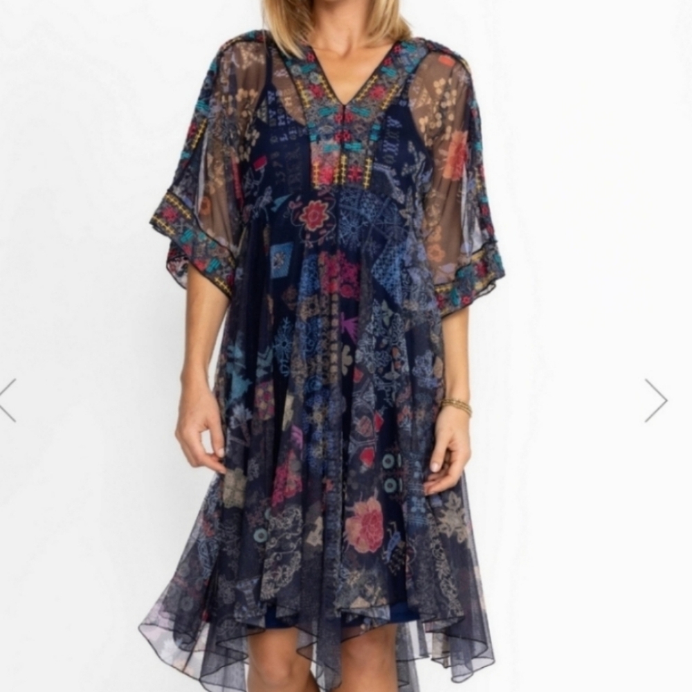 Nwt Johnny Was Mesh dress size M
